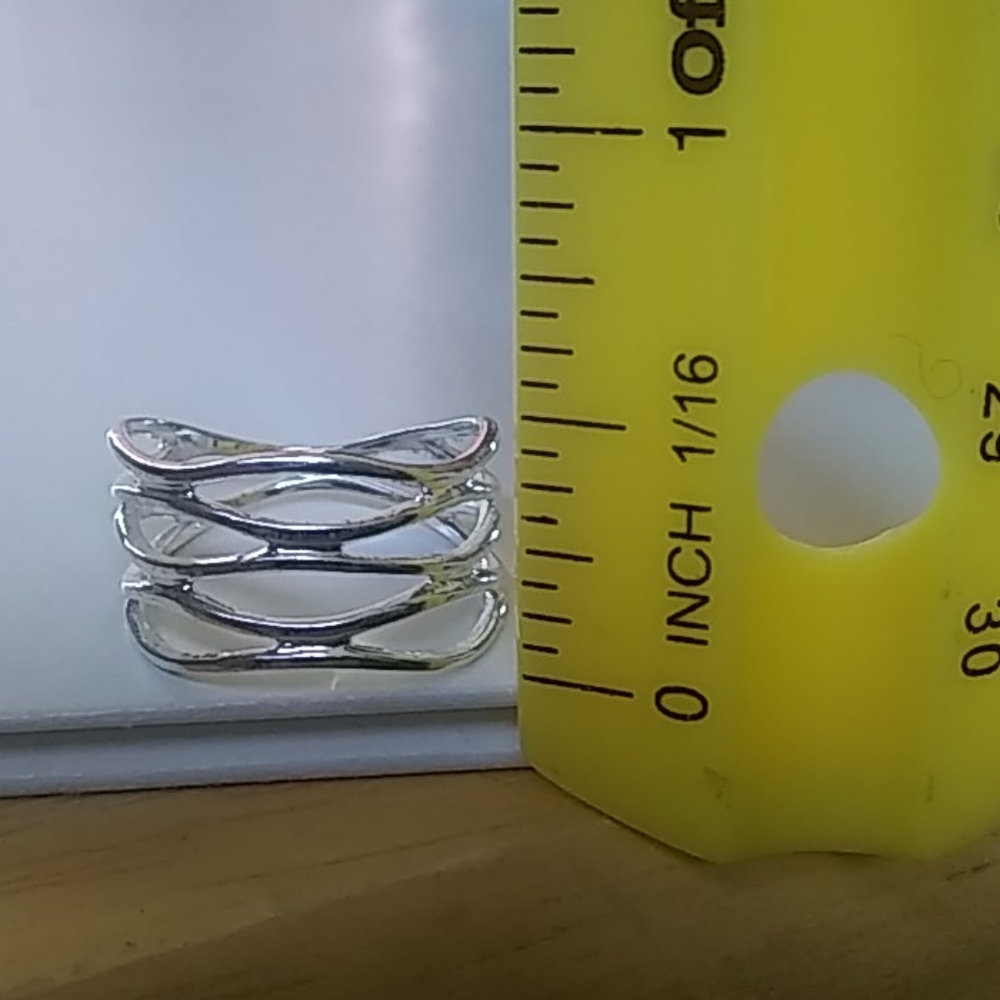 925 Sterling Solid Silver Ring. Branch Pattern. - image 3